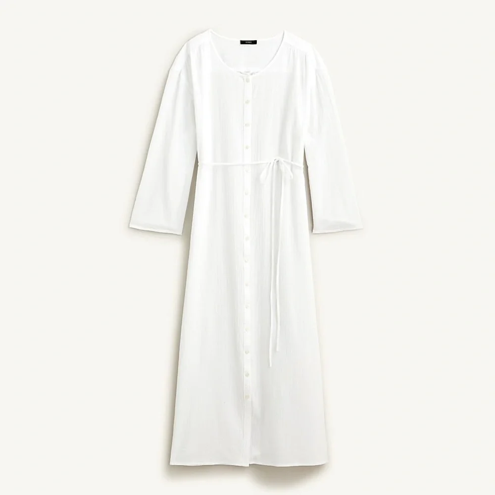 J.Crew Soft gauze button-down tunic dress BH542